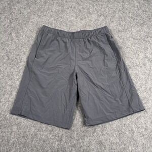 Myles Apparel‎ Shorts Performance Gray 10" Nylon Stretch Pockets Short Size M